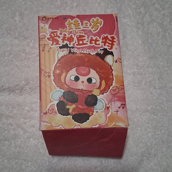 Baby Three Cupid Vinyl Plush Toy Series Pendant. Confirmed Calico Cat Boba Eyes - Picture 5 of 9